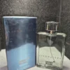 Perfume original Montblanc Starwalker para hombre en frasco de vidrio transparente y caja azul original.