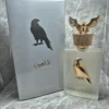 Perfume árabe Lattafa Pride Shaheen Silver para hombre con tapón de halcón dorado y caja original.