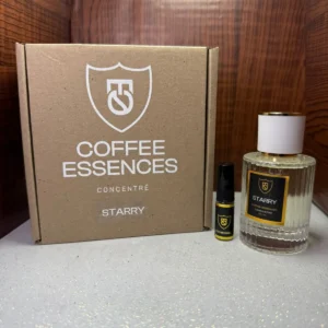 Perfume Coffee Essences Concentré Starry en frasco de vidrio y caja original.
