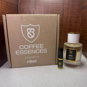 Perfume Coffee Essences Concentré King en frasco de vidrio con caja original y vial de muestra