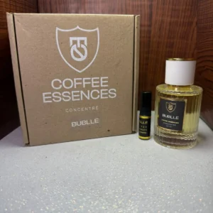Perfume Coffee Essences Concentré Bubble en frasco de vidrio con caja original y vial de muestra