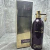 Perfume Montale Paris Intense Cafe en frasco purpura y dorado con su caja original.