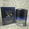 Perfume Paco Rabanne Pure XS para hombre en frasco azul degradado con caja original.