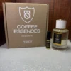 Perfume Coffee Essences Concentré Troy en frasco de vidrio con caja original y vial de muestra